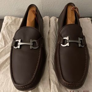 Men's Brown Leather Ferrragamo Loafers